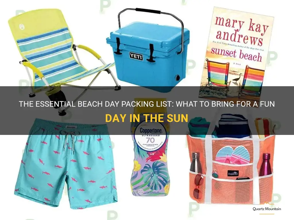 what to pack for a day at tthe beach
