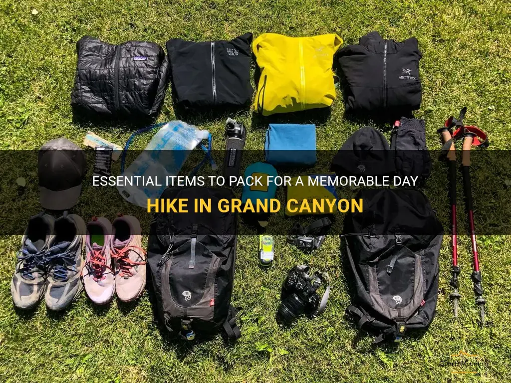 what to pack for a day hike in grand canyon