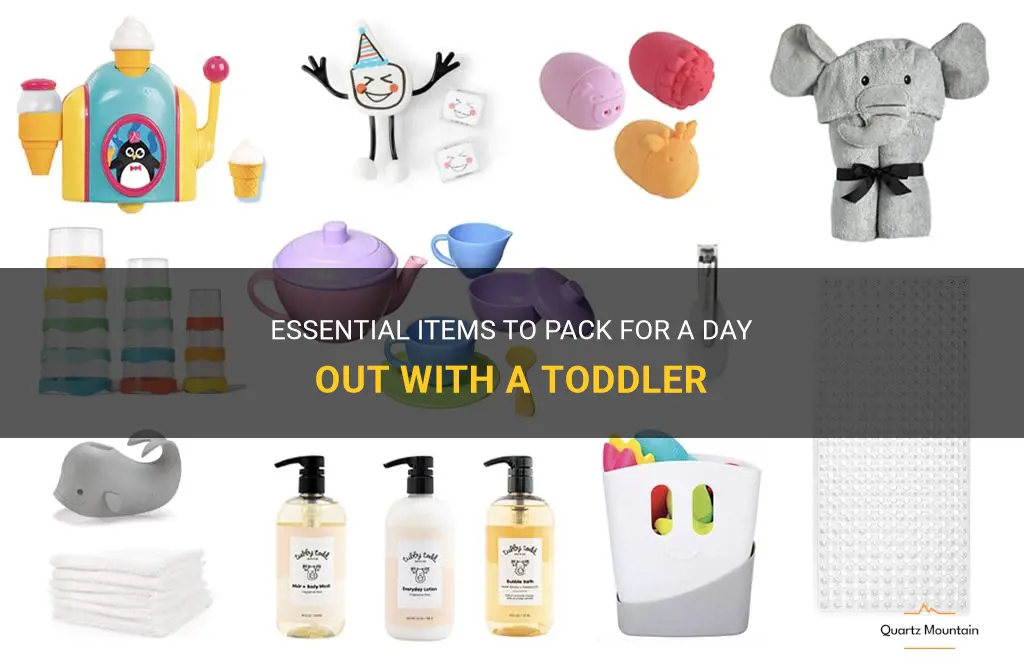 what to pack for a day out with a toddler