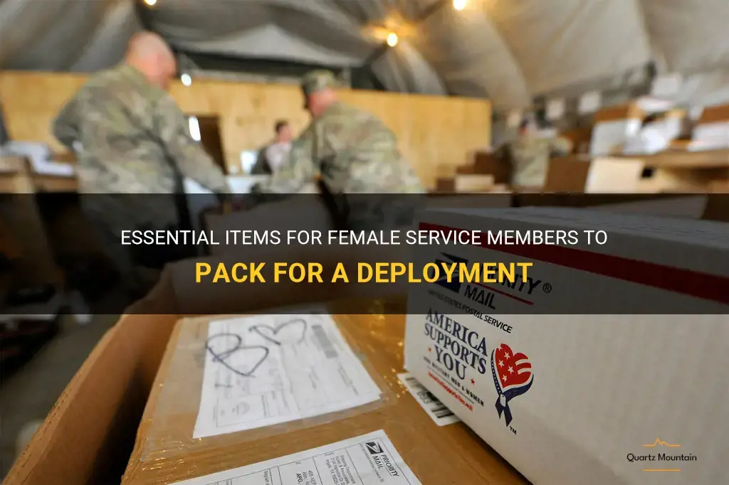 what to pack for a deployment female