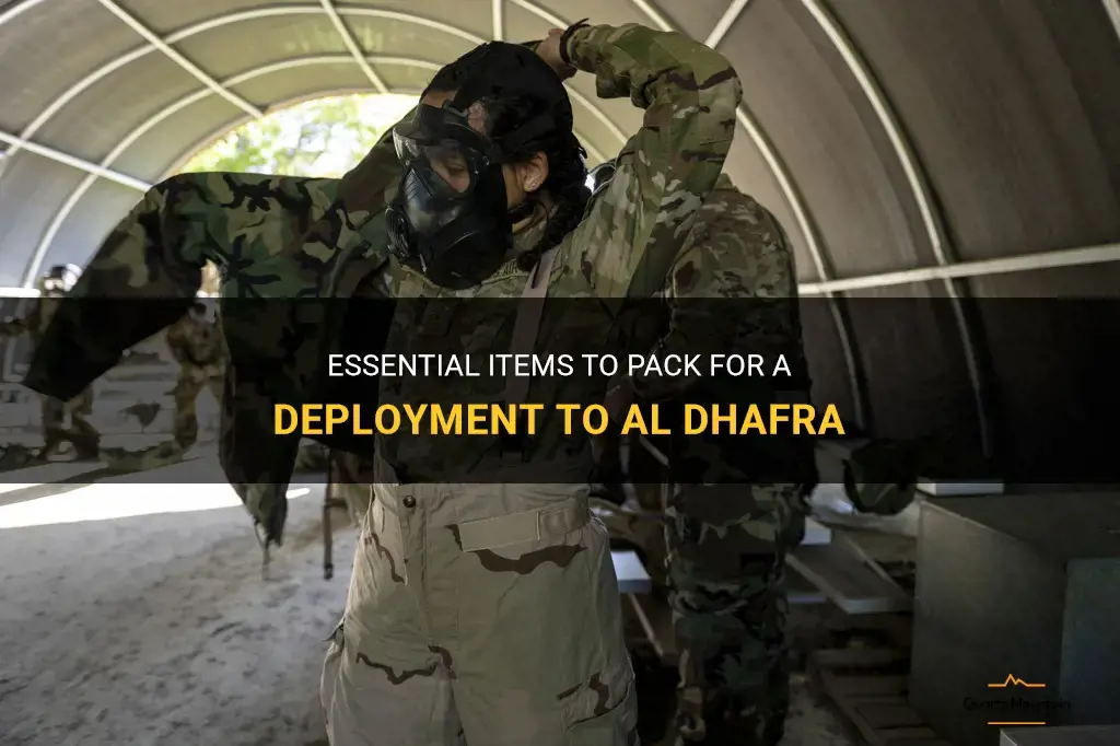 what to pack for a deployment to al dhafra