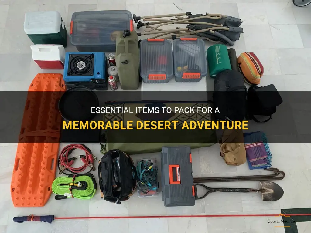 what to pack for a desert adventure