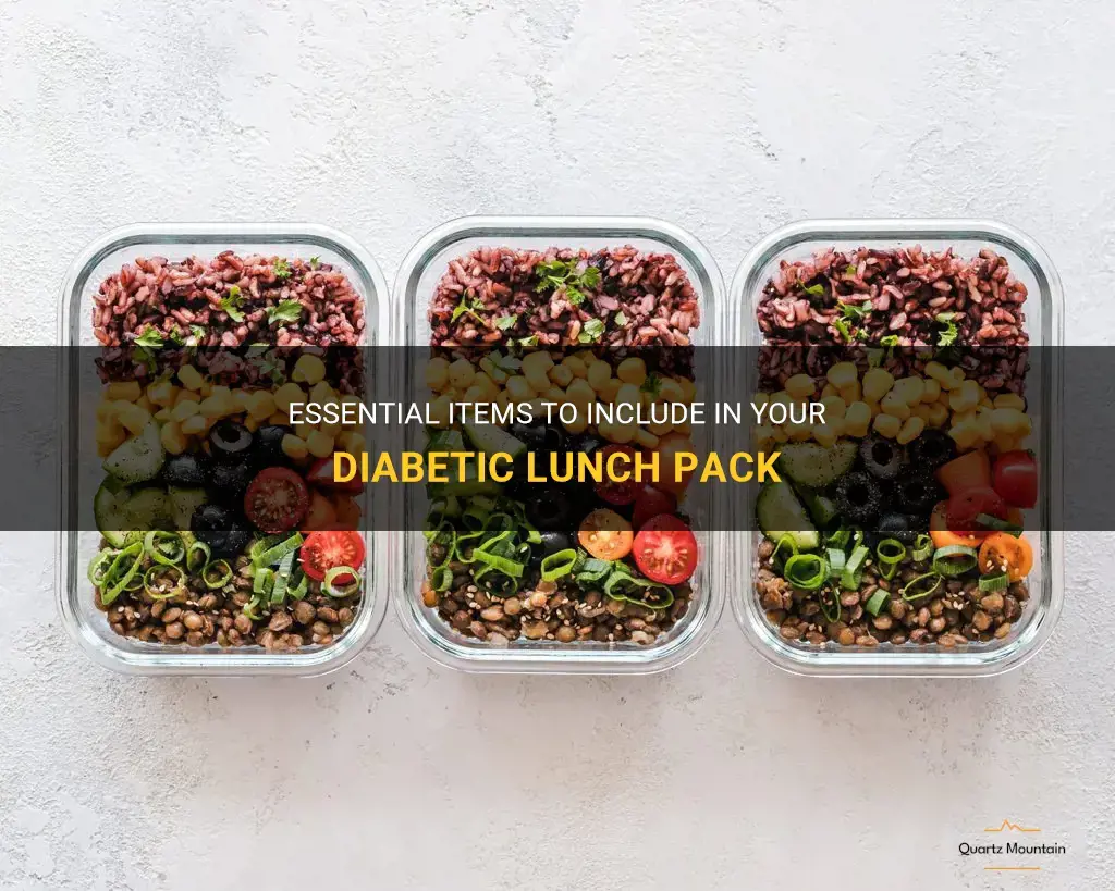 what to pack for a diabetic lunch