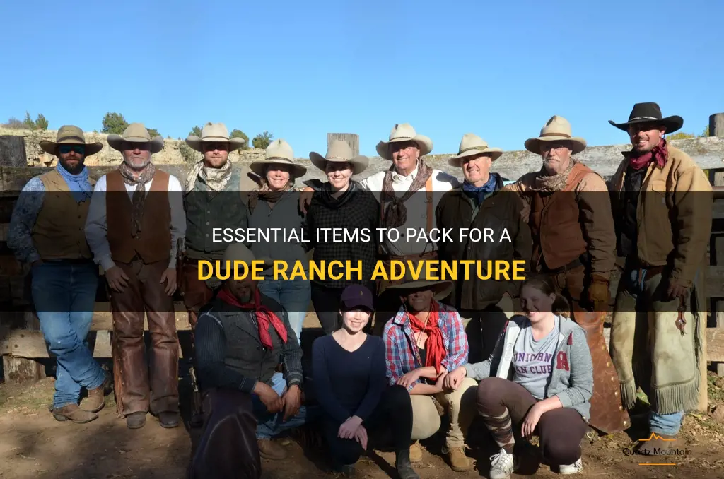 what to pack for a dude ranch