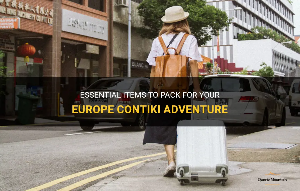 what to pack for a europe contiki