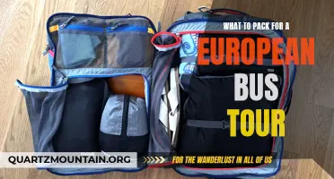 Essential Items to Pack for an Unforgettable European Bus Tour