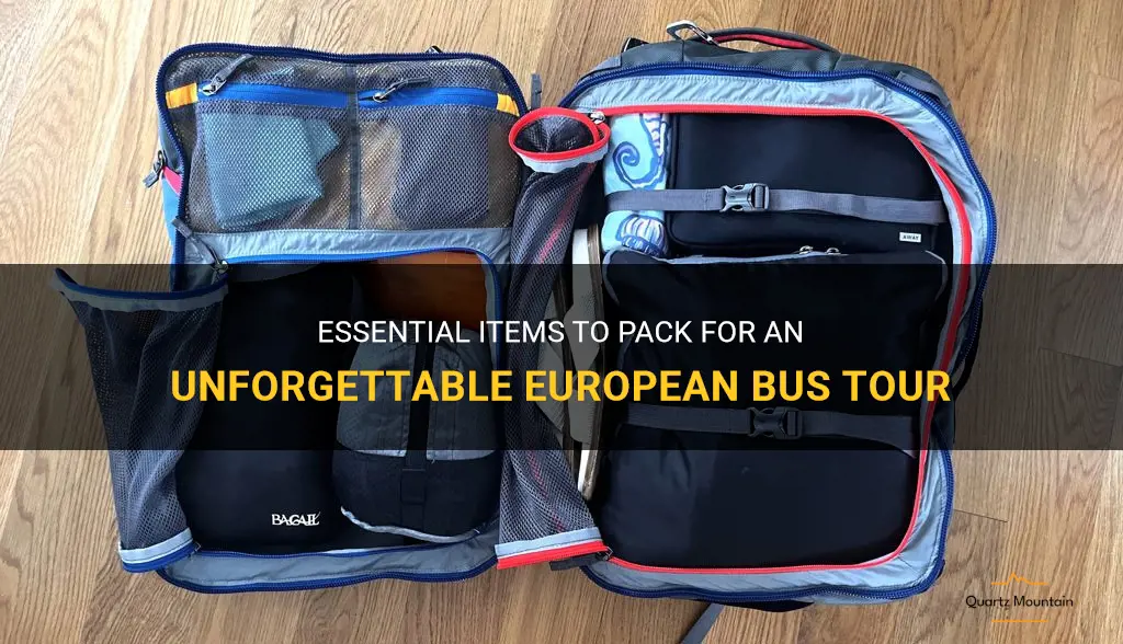 what to pack for a european bus tour