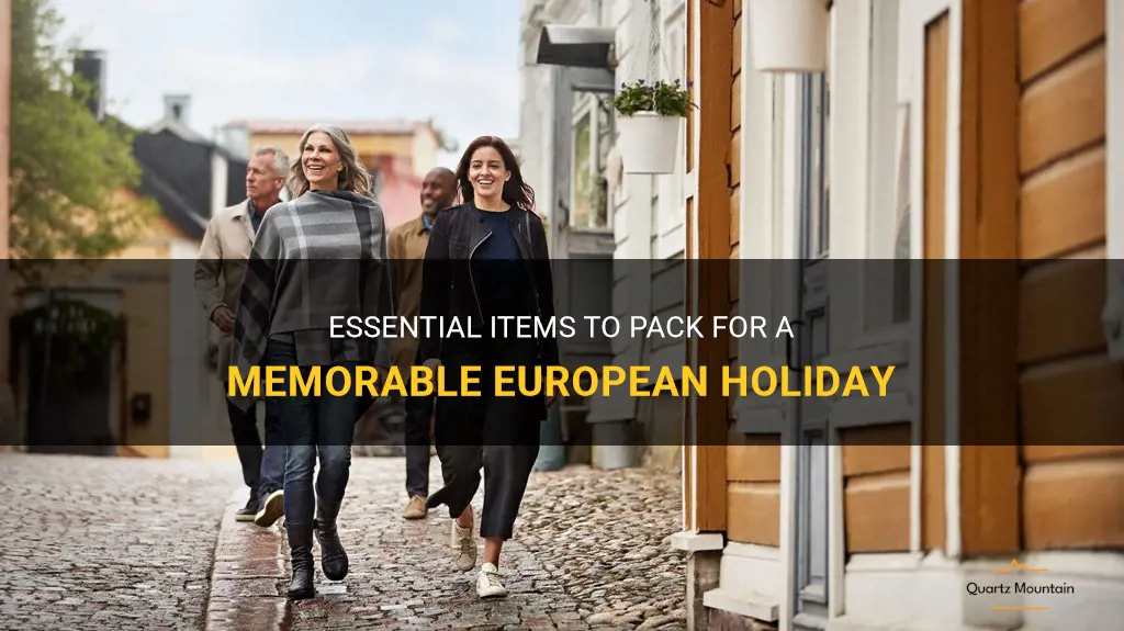 what to pack for a european holiday
