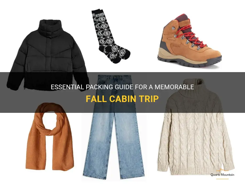 what to pack for a fall cabin trip