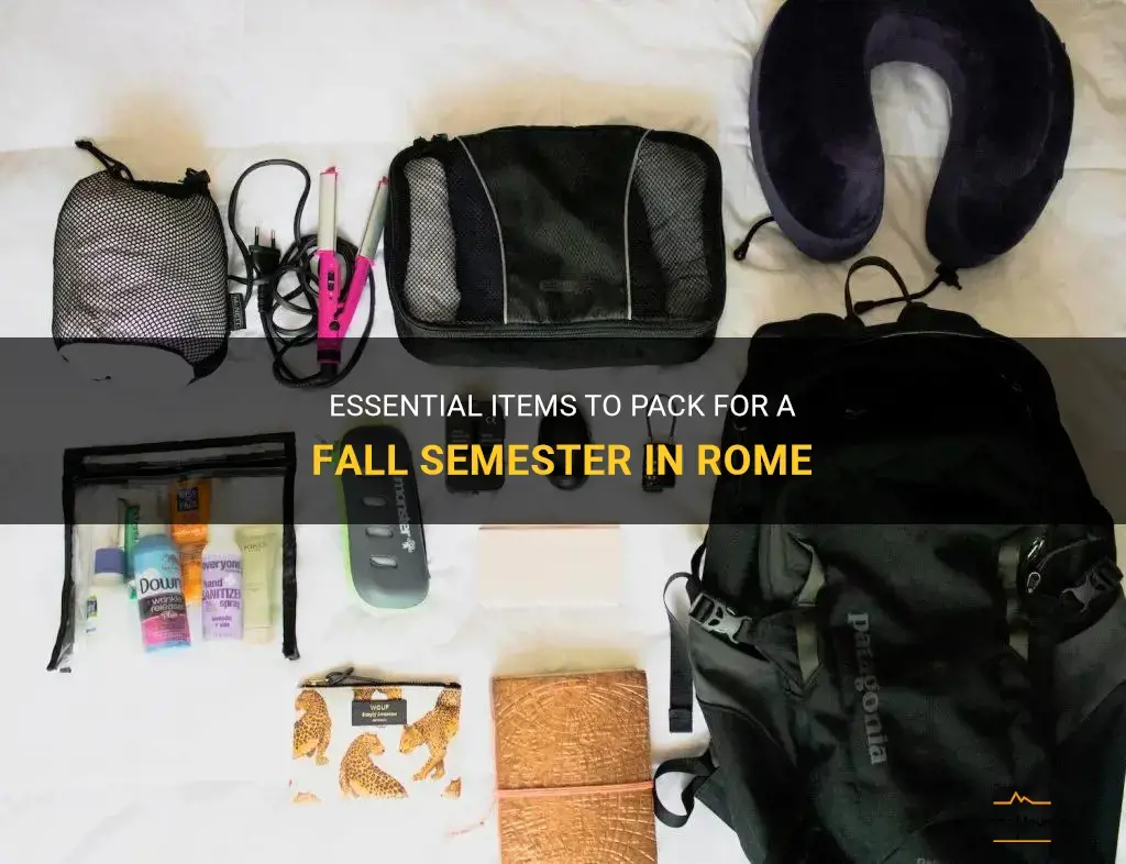 what to pack for a fall semester in rome