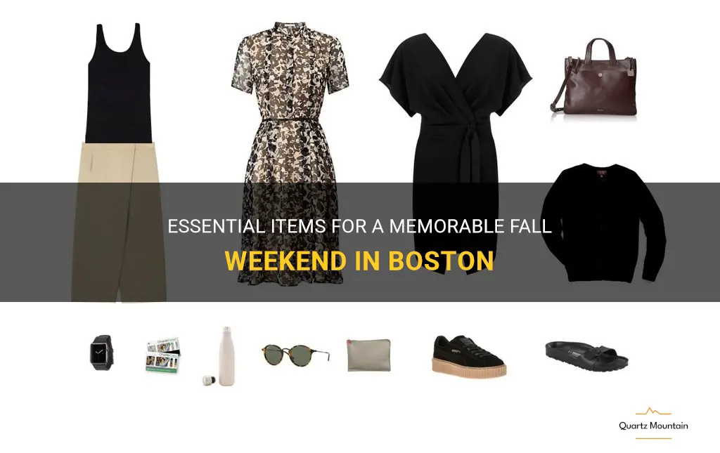 what to pack for a fall weekend in boston