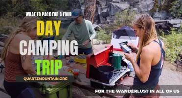 Essential Packing Guide for a Four-Day Camping Adventure