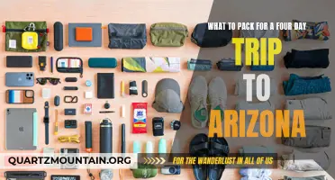 The Essential Packing List for a Four Day Trip to Arizona