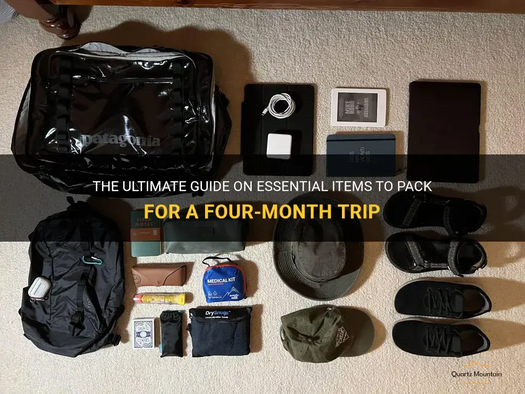 what to pack for a four month trip