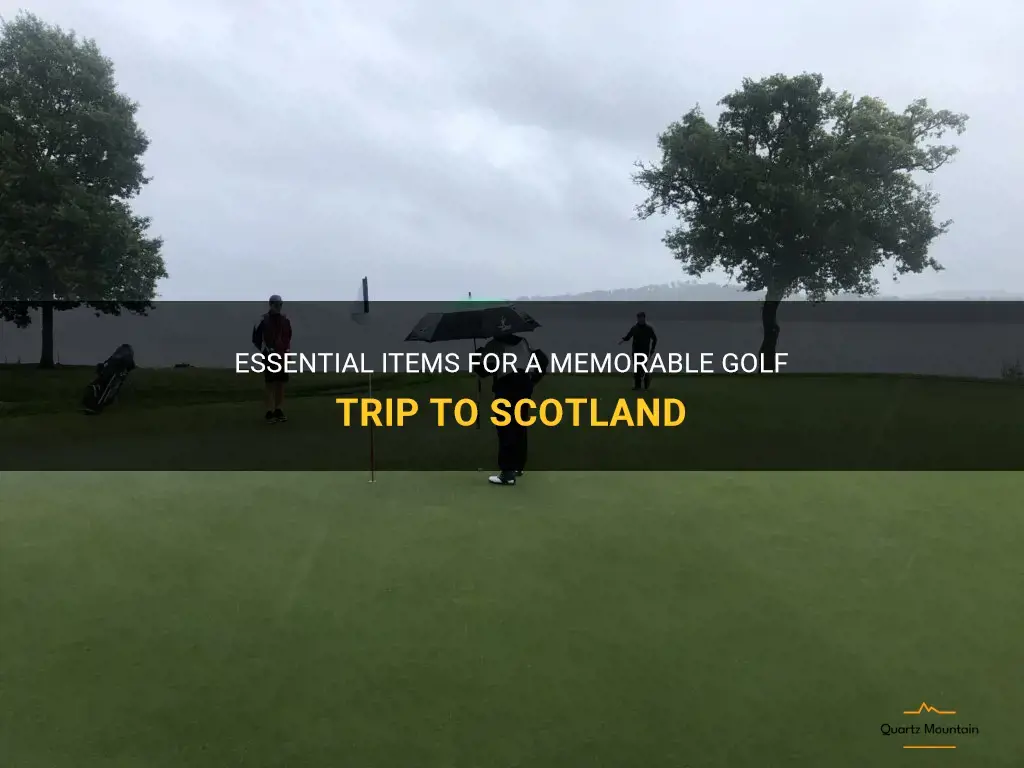 what to pack for a golf trip to scotland