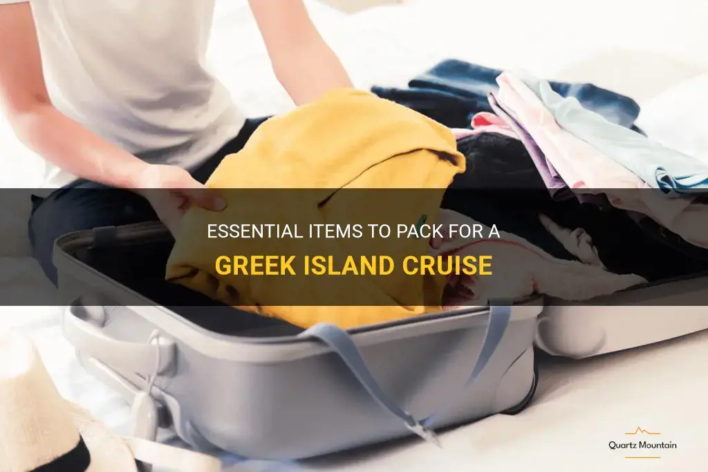 what to pack for a greek island cruise