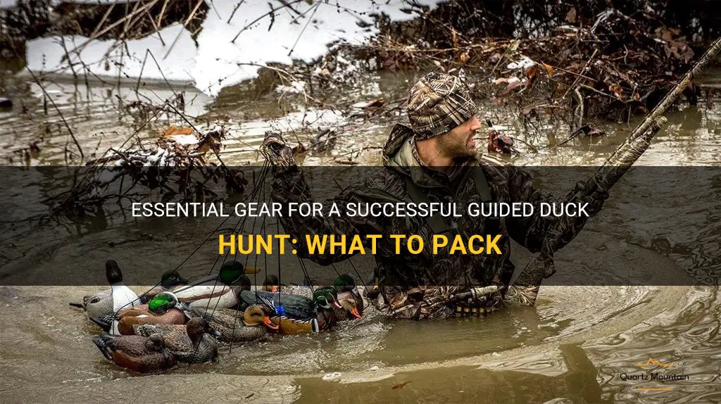 what to pack for a guided duck hunt