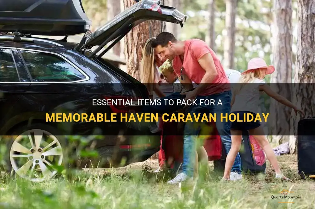 what to pack for a haven caravan holiday