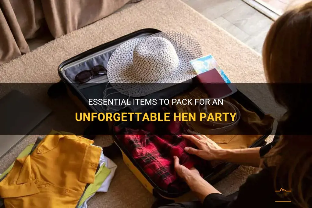 what to pack for a hen party
