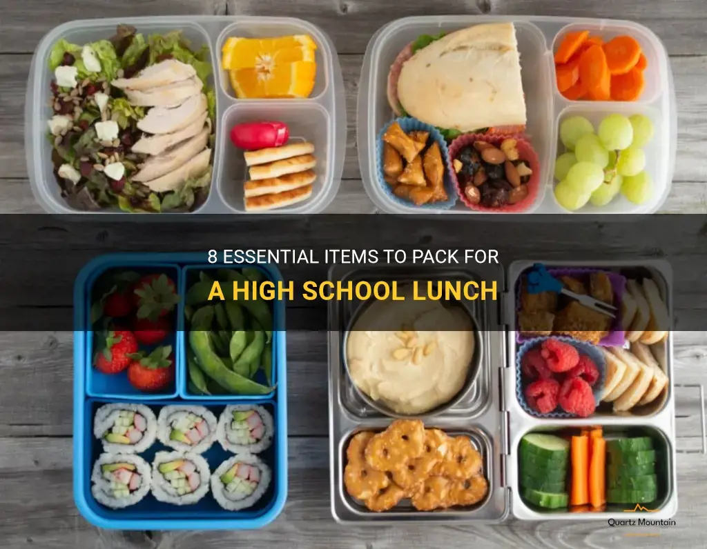 what to pack for a high school lunch
