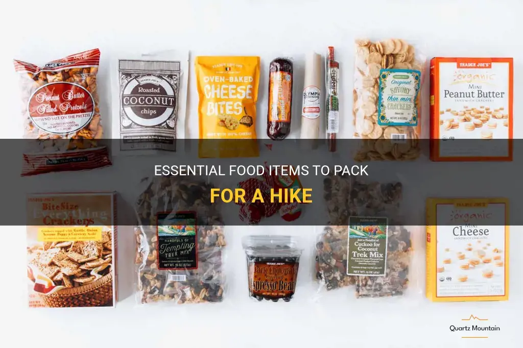 what to pack for a hike food