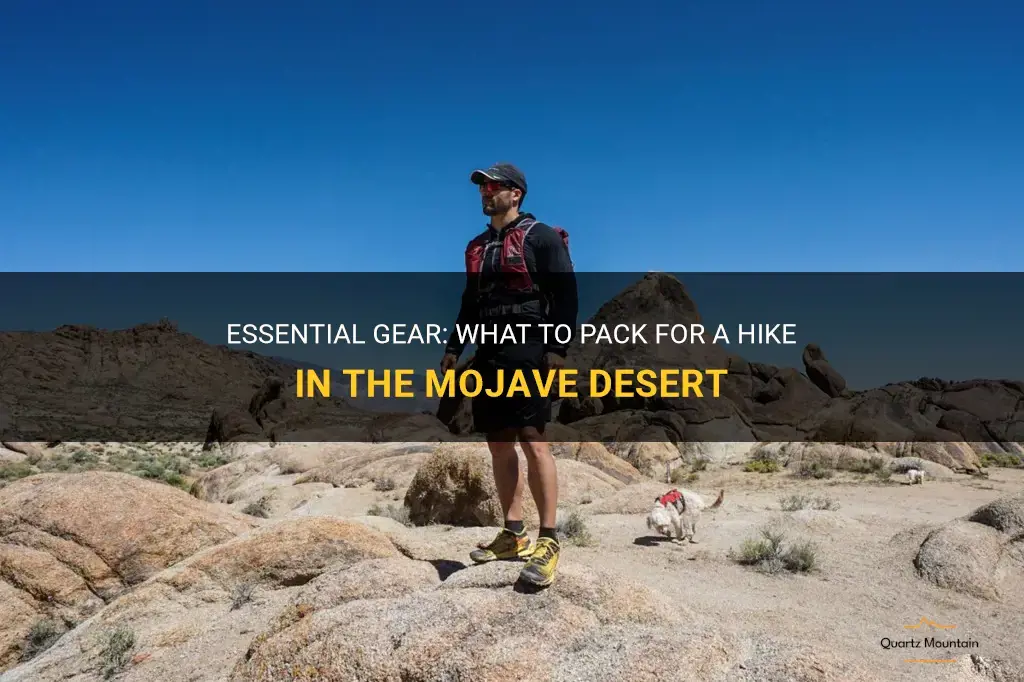 what to pack for a hike in the mojave desert