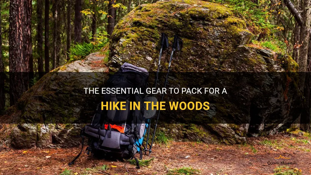 what to pack for a hike in the woods