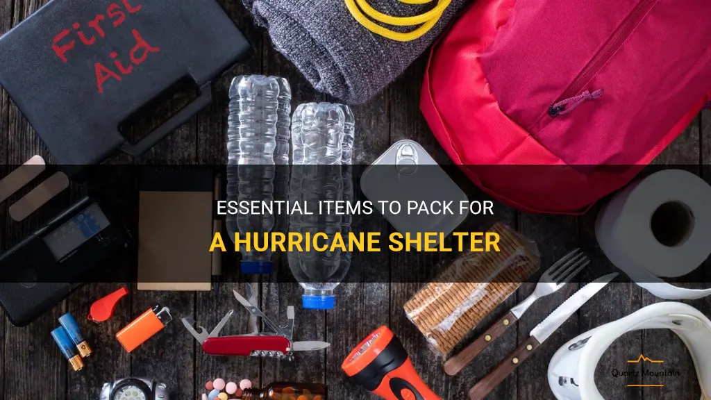 what to pack for a hurricane shelter