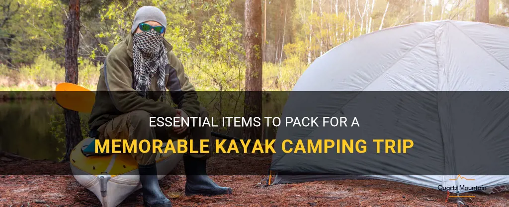 what to pack for a kayak camping trip