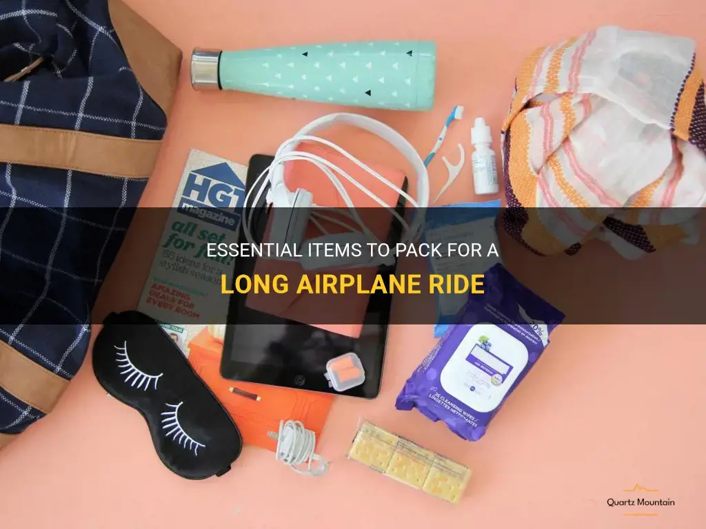 what to pack for a long airplane ride