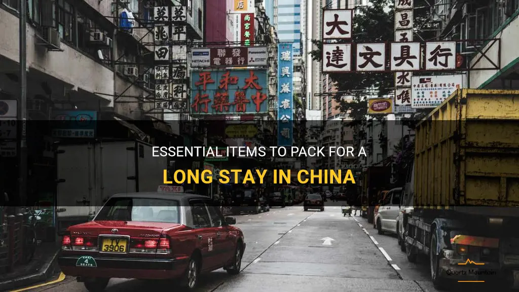 what to pack for a long stay in china