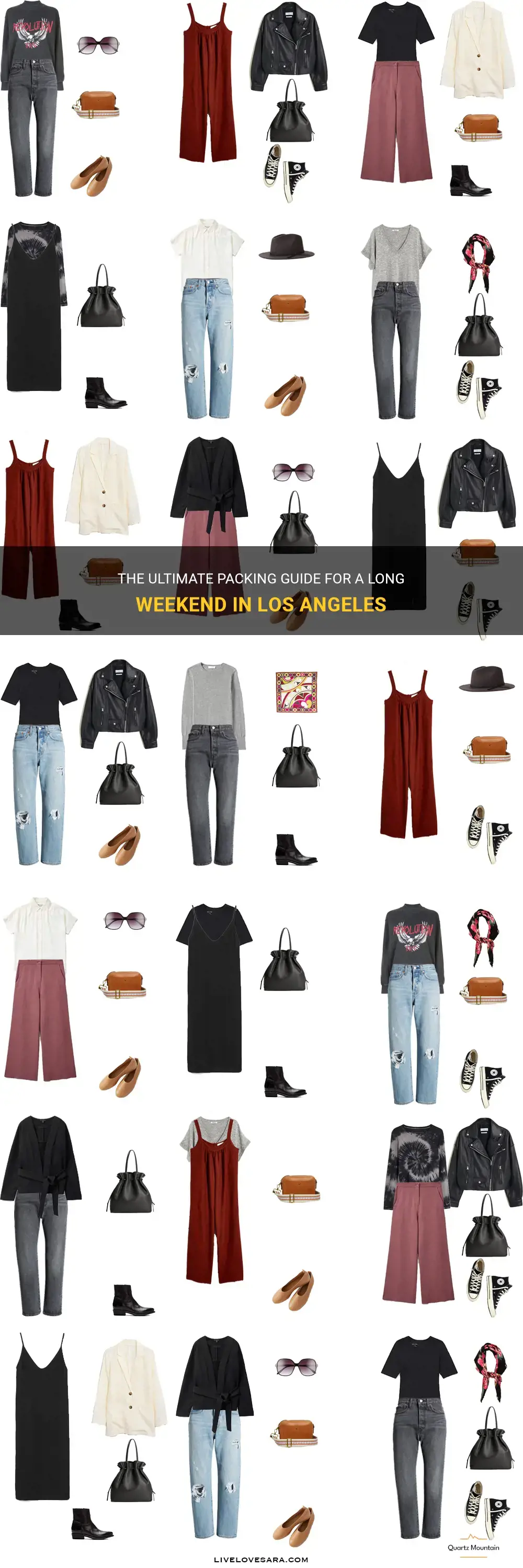 what to pack for a long weekend in los anfgeles