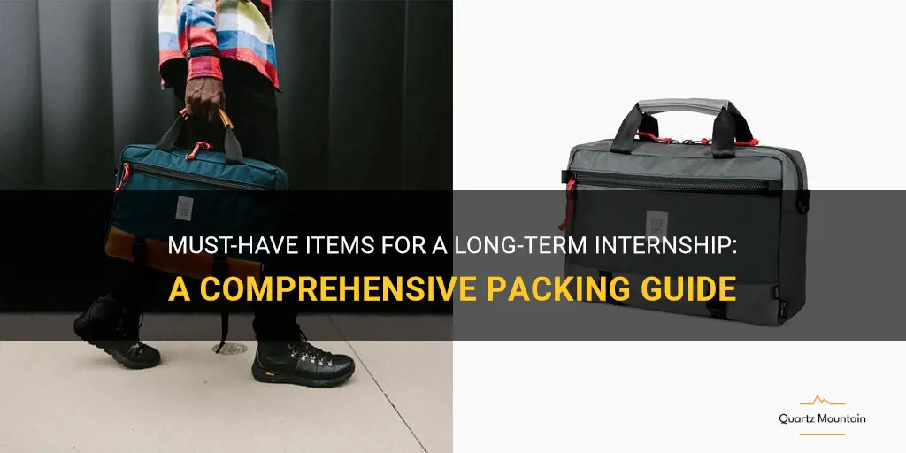 what to pack for a long yerm internship