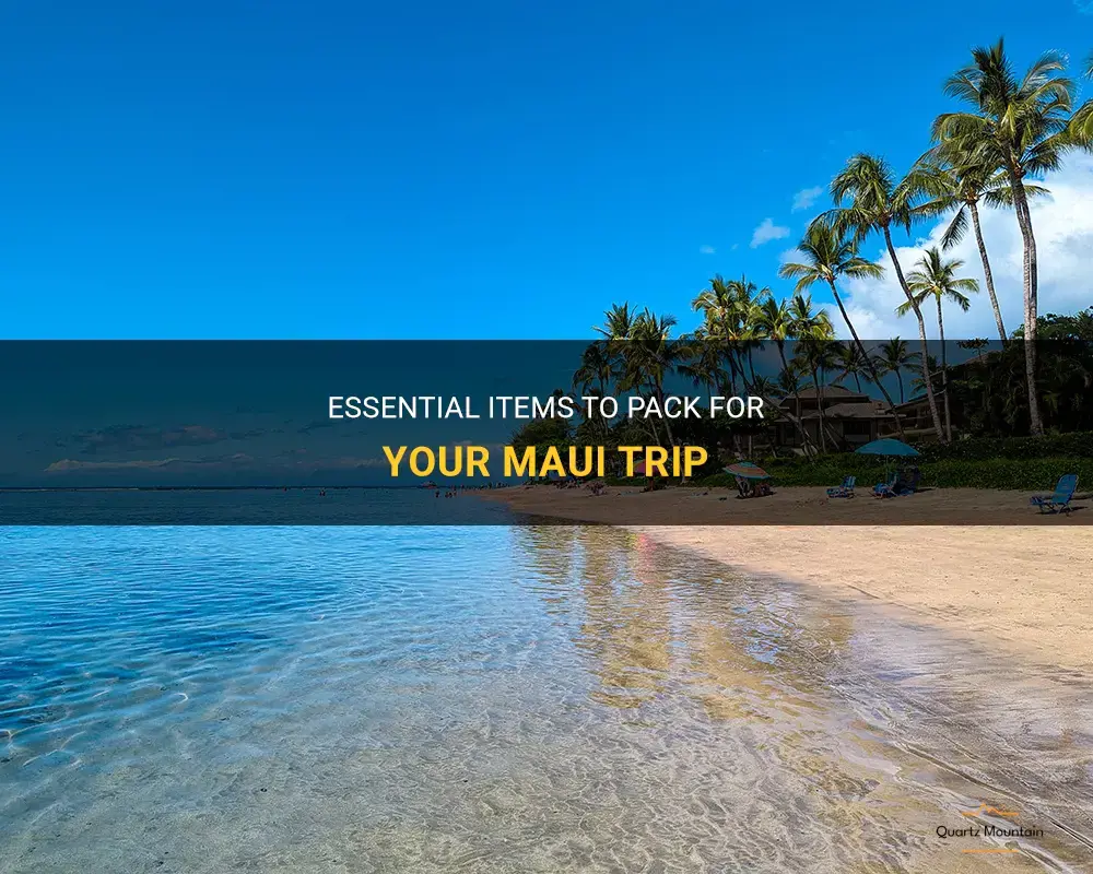 what to pack for a maui trip