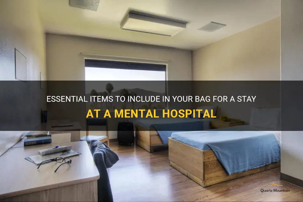 what to pack for a mental hospital