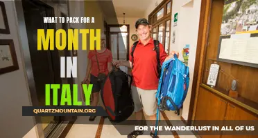 Essential Items to Pack for a Memorable Month in Italy