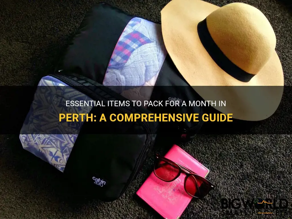 what to pack for a month in perth