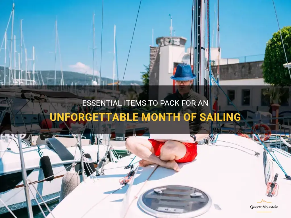 what to pack for a month sailing trip
