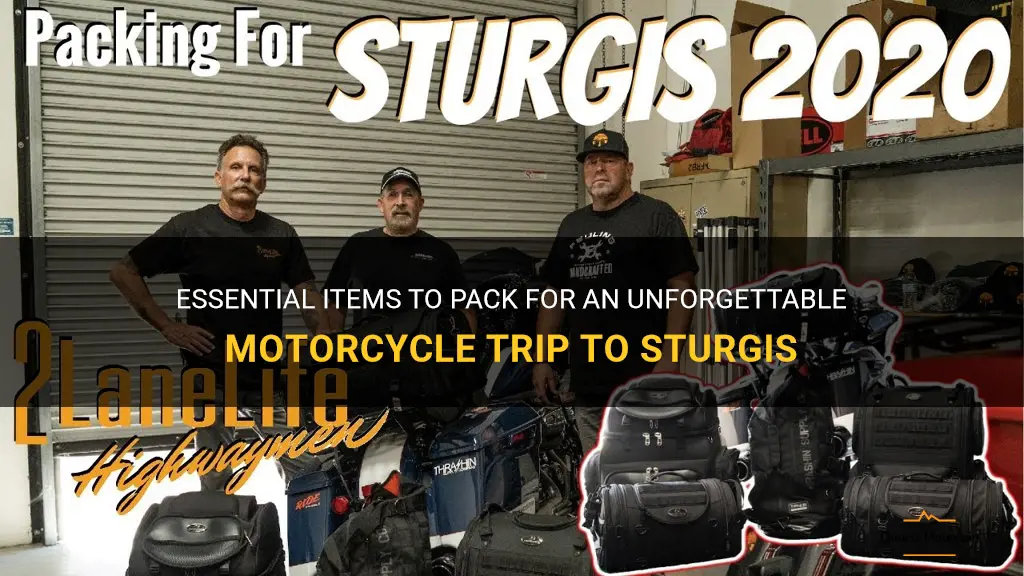 what to pack for a motorcycle trip to sturgis