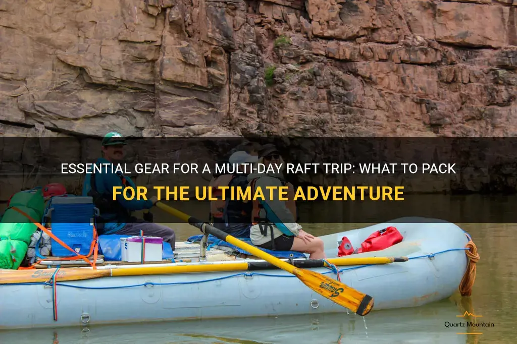what to pack for a multi day raft trip