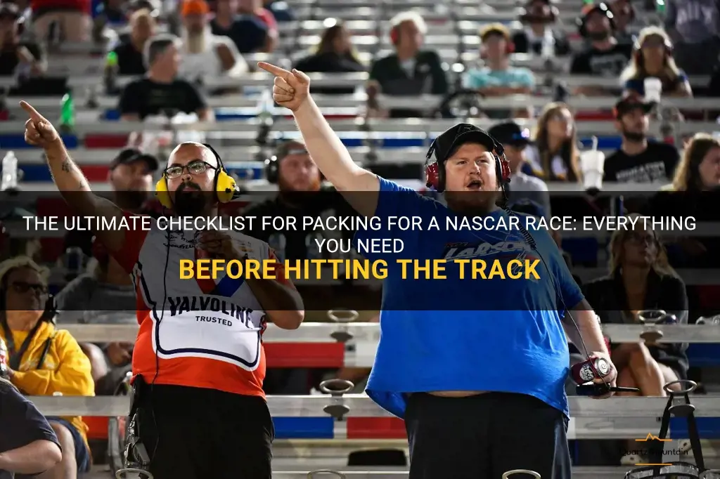 what to pack for a nascar race