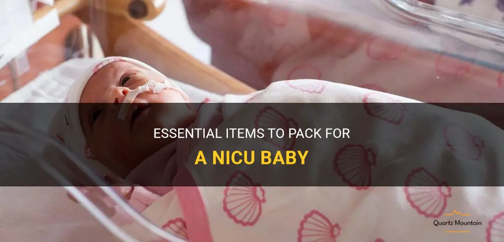 what to pack for a nicu baby