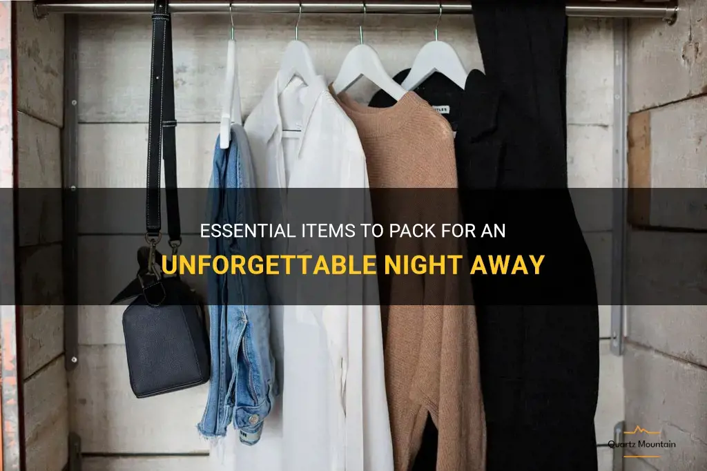 what to pack for a night away