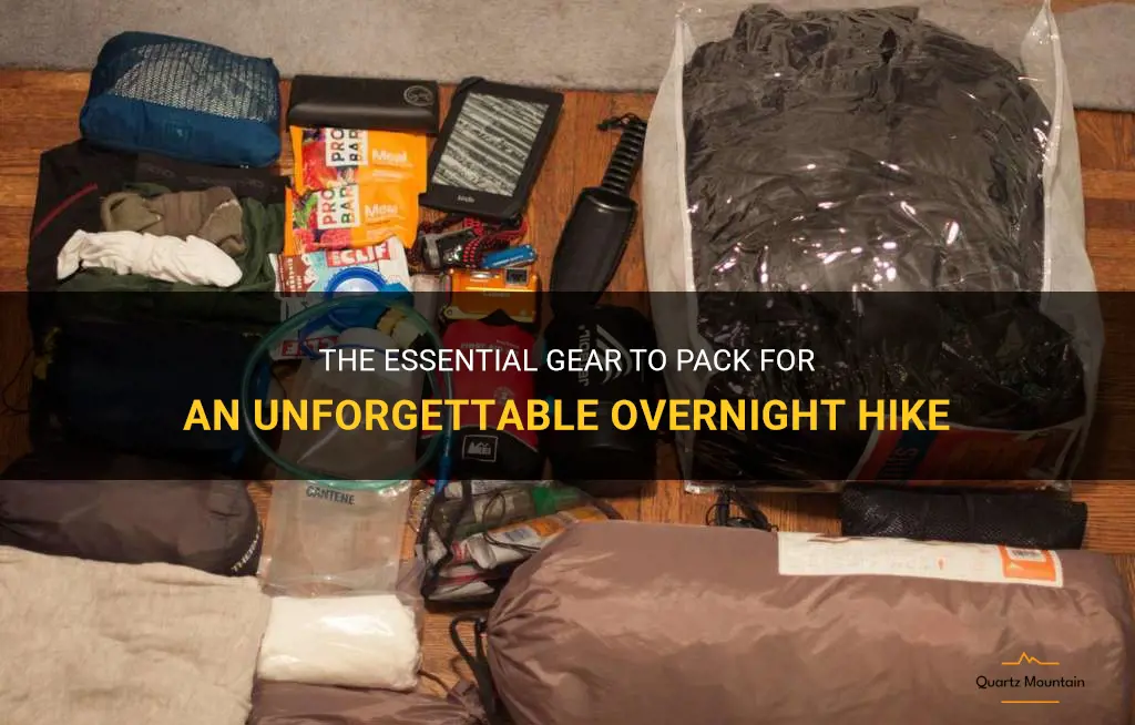 what to pack for a overnight hike