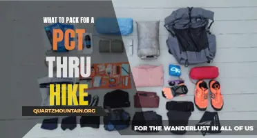 Essential Items for Packing for a PCT Thru Hike