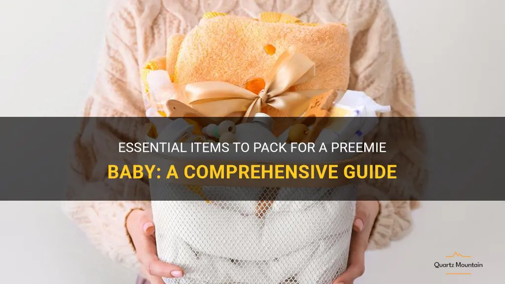 what to pack for a preemie baby