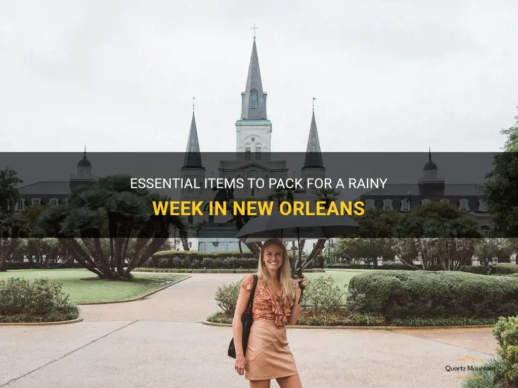 what to pack for a rainy week in new orleans