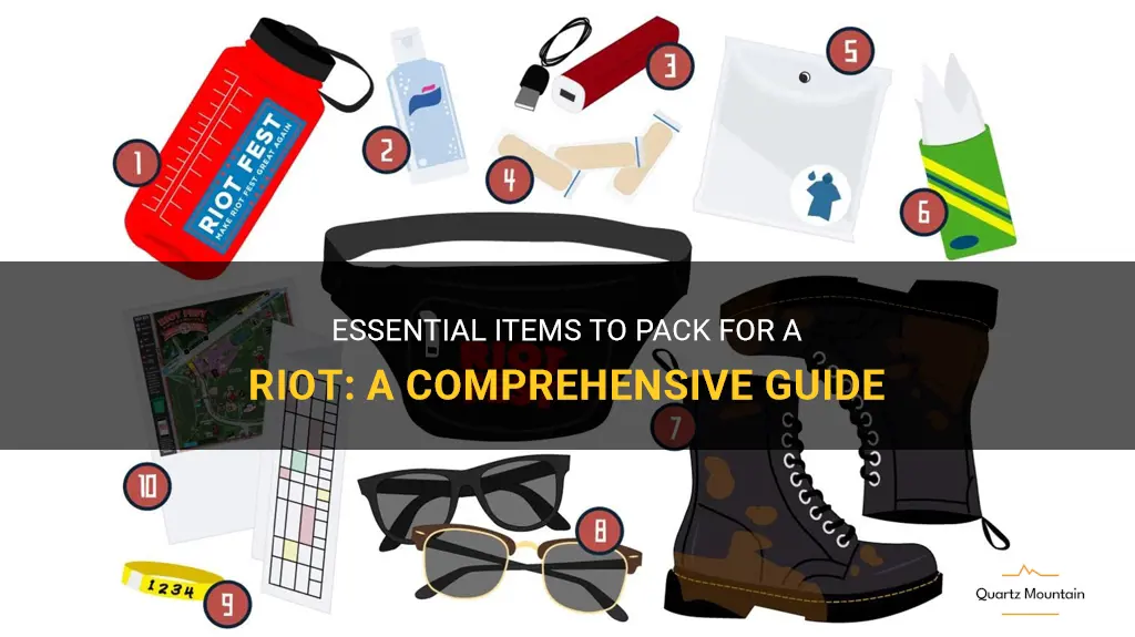 what to pack for a riot