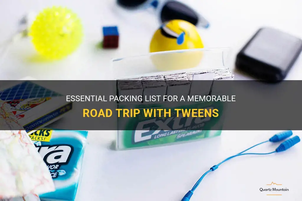 what to pack for a road trip for tweens