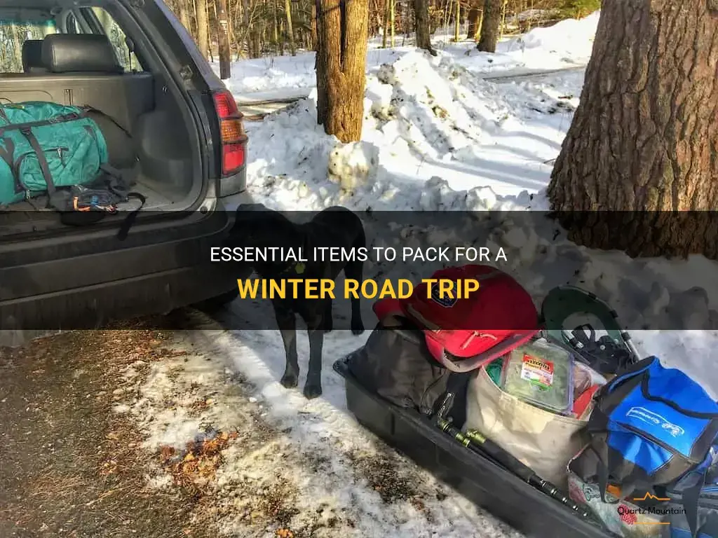 what to pack for a road trip in winter